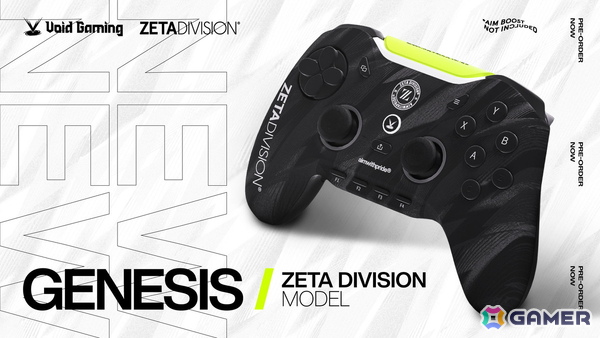 「Void Gaming」と「ZETA DIVISION」がスポンサーシップを締結！コラボデザインの「 Void GENESIS」の予約受付がスタートの画像1