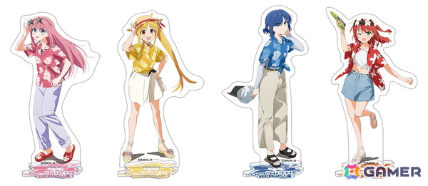 アニメ「ぼっち・ざ・ろっく！」の結束バンドメンバー4人がアロハ衣装を着た描き下ろし立ち絵のグッズがアニメイトで登場！の画像2