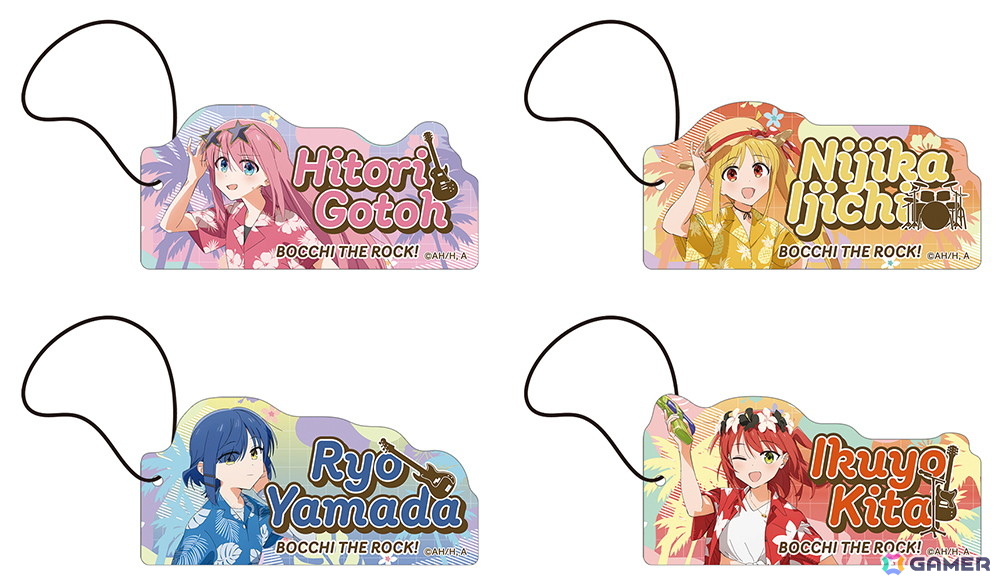 アニメ「ぼっち・ざ・ろっく！」の結束バンドメンバー4人がアロハ衣装