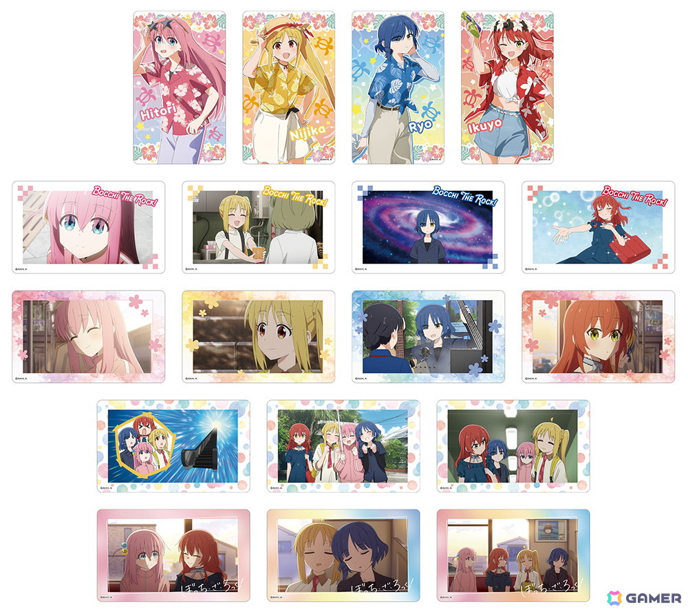 アニメ「ぼっち・ざ・ろっく!」の結束バンドメンバー4人がアロハ衣装を着た描き下ろし立ち絵のグッズがアニメイトで登場!の画像