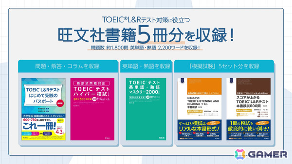 「毎日学習でステップアップ TOEIC L＆R テスト」多彩な機能を紹介するPVが公開！実力診断やその結果から学習プランを提案するサポートトレーニングなどの画像5