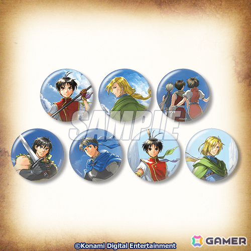 幻想水滸伝　幻水　くじ引き堂　アクリルバッジ＆チャーム　おまけ　缶バッジ 幻想水滸伝 I＆II HDリマスター」オンラインくじが発売！アクリル