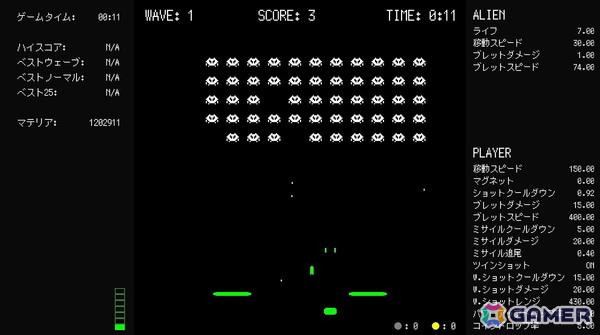 ゲーム翻訳者の伊東龍氏（RyiSnow）によるレトログラフィックのローグライト弾幕シューティング「ZENVADER」がSteamで配信中の画像8