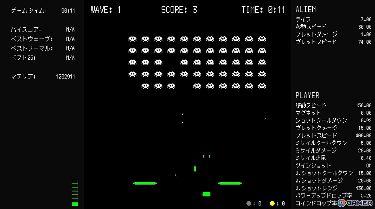 敵も自機も強化され続けるZENモード