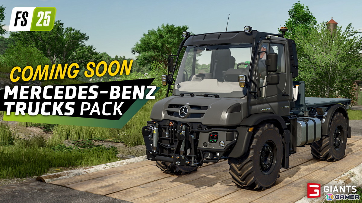 「ファーミングシミュレーター 25」のコンテンツ拡張パック「Mercedes-Benz Trucks Pack」が9月9日に配信！Mercedes-Benzを含むブランドと農機/車両が登場の画像