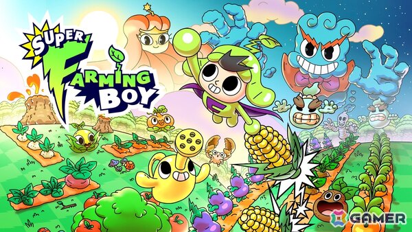 カートゥーン調のビジュアルで描くアクション×パズル×農業シミュレーション「Super Farming Boy」の早期アクセスがSteam/Epic Games Storeで8月12日より開始！の画像1