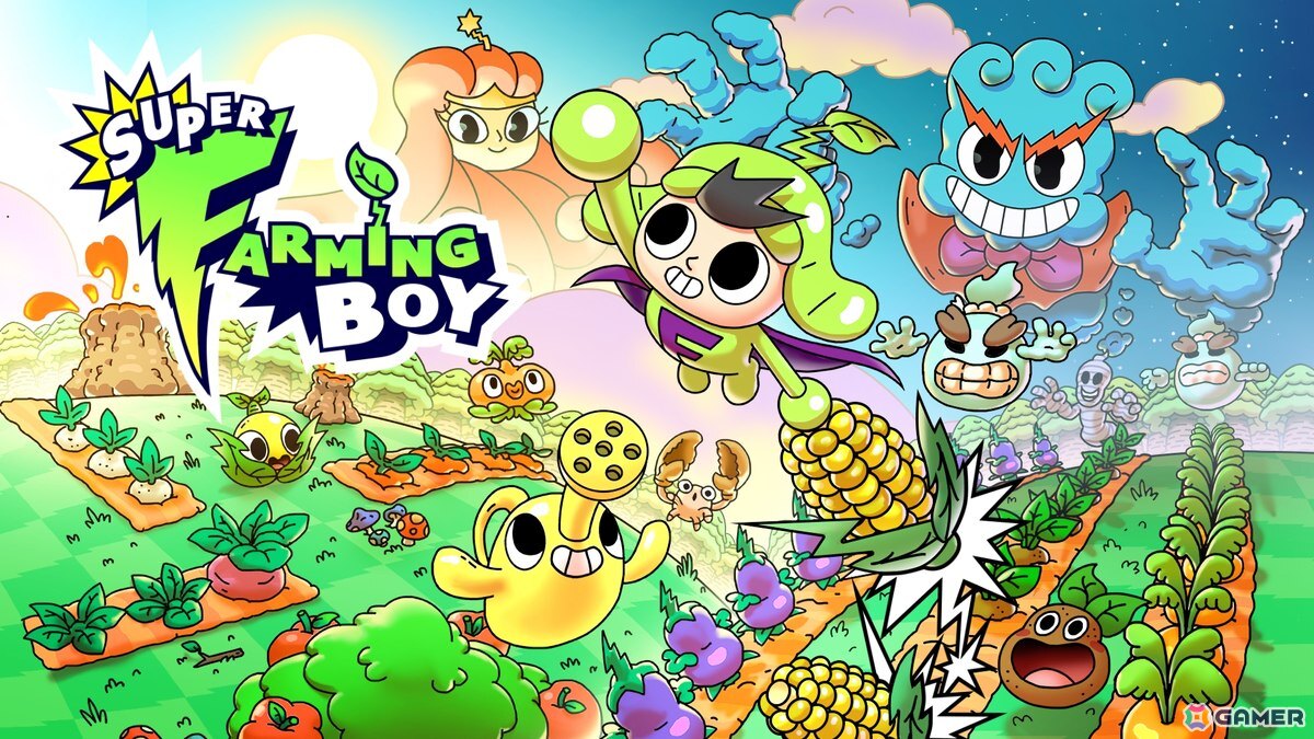 カートゥーン調のビジュアルで描くアクション×パズル×農業シミュレーション「Super Farming Boy」の早期アクセスがSteam/Epic Games Storeで8月12日より開始!の画像