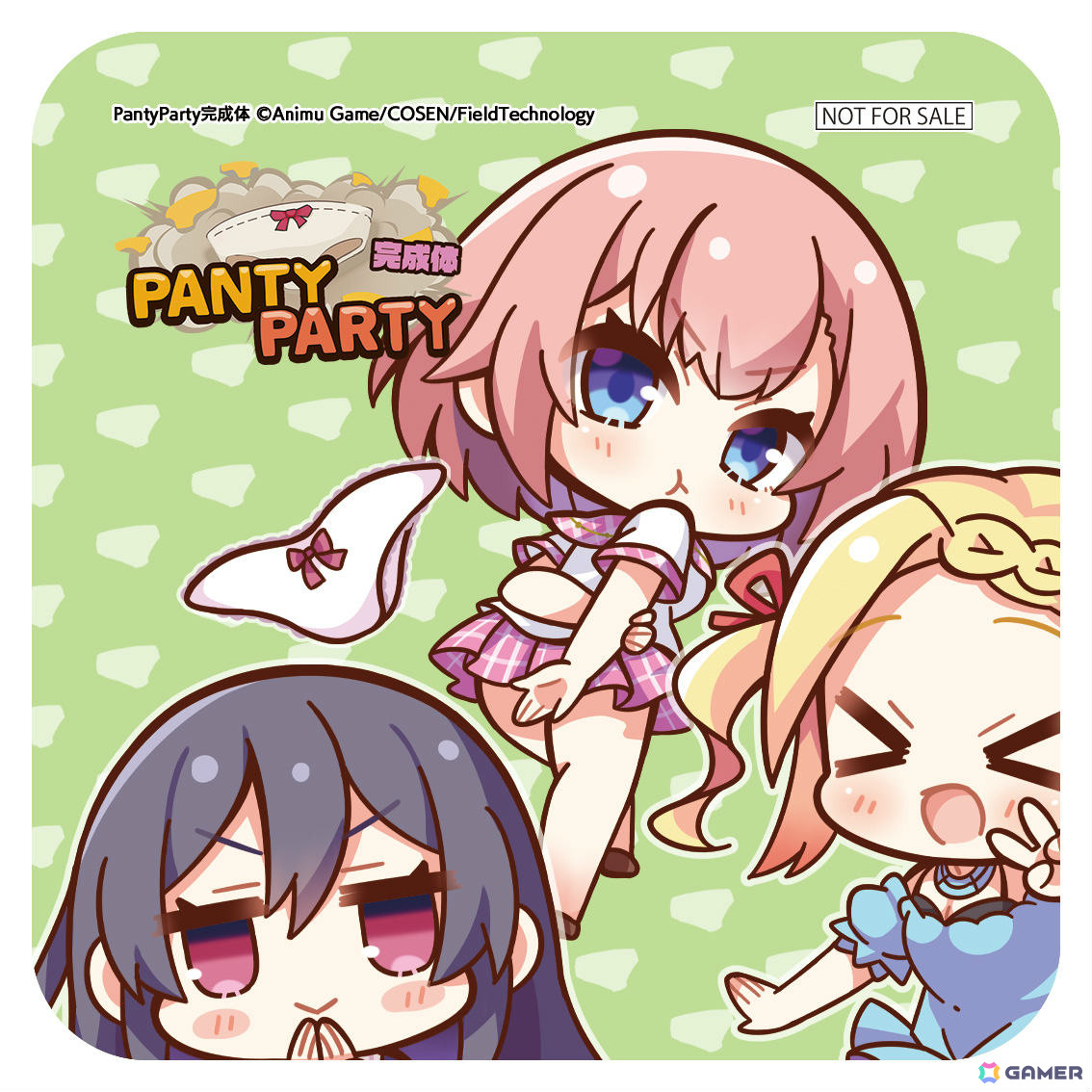 「Panty Party完成体」PS5パッケージ版特典となる4コマコースターのデザインが一部公開！の画像