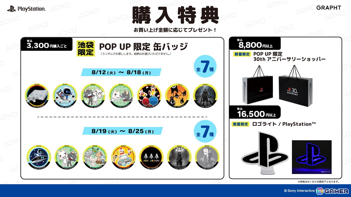 PlayStation公式ライセンス商品を揃えた「GRAPHT」ポップアップストアがよりJR池袋駅で開催!「どこでもいっしょ」「パタポン」などのアイテムを販売の画像