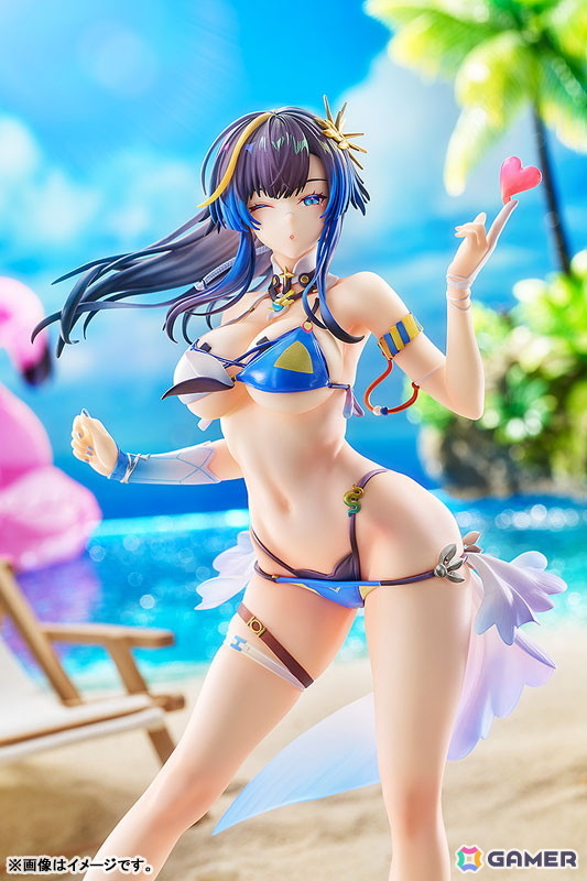 「スノウブレイク：禁域降臨」カーシアが夏雰囲気の着せ替え「倦姿のひと波」でスケールフィギュアとなって登場！の画像6