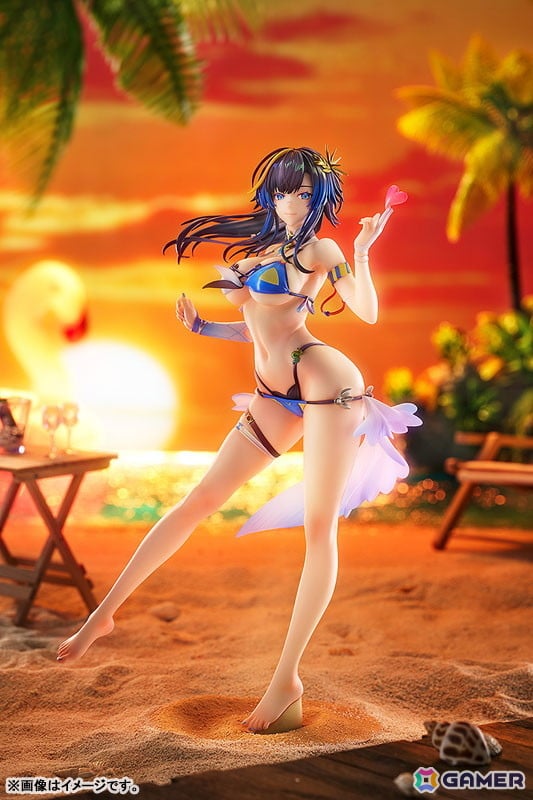 「スノウブレイク：禁域降臨」カーシアが夏雰囲気の着せ替え「倦姿のひと波」でスケールフィギュアとなって登場！の画像8