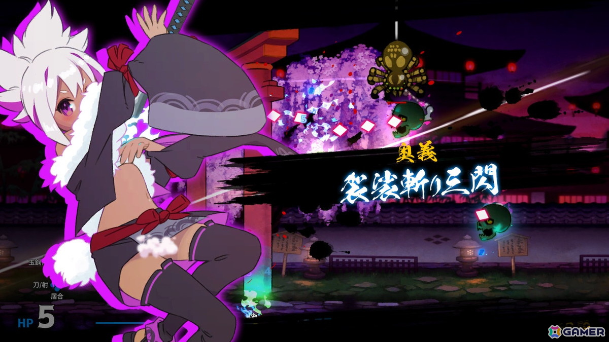 弾幕シューティングゲーム「百合太刀降魔伝」のSwitch版が8月21日に発売！黒百合・白百合の二人で妖怪悪鬼を斬り伏せようの画像4