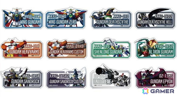秋葉原アトレ　ガンダムW 30周年記念ストアミニゲーム イラストシート　8枚 新機動戦記ガンダムW」30周年記念公式ショップが8月8日より