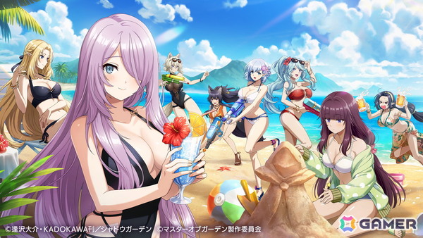 「陰の実力者になりたくて！マスターオブガーデン」水着姿のイータとウィクトーリアが登場するイベント「海辺のアンコントロールデイ」が開催！の画像2