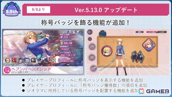 「ヘブンバーンズレッド」3.5周年生放送レポート――待望のスキップ機能実装や「パワプロ」コラボなどのゲーム新情報やShe is Legendライブと盛りだくさんすぎたの画像78