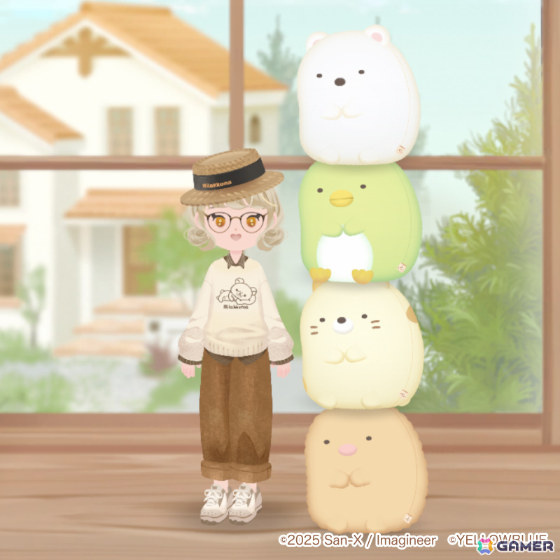 癒しの着せ替えコミュニケーションゲーム「ただいま～リラックマとすみっコとわたし～」が配信！の画像