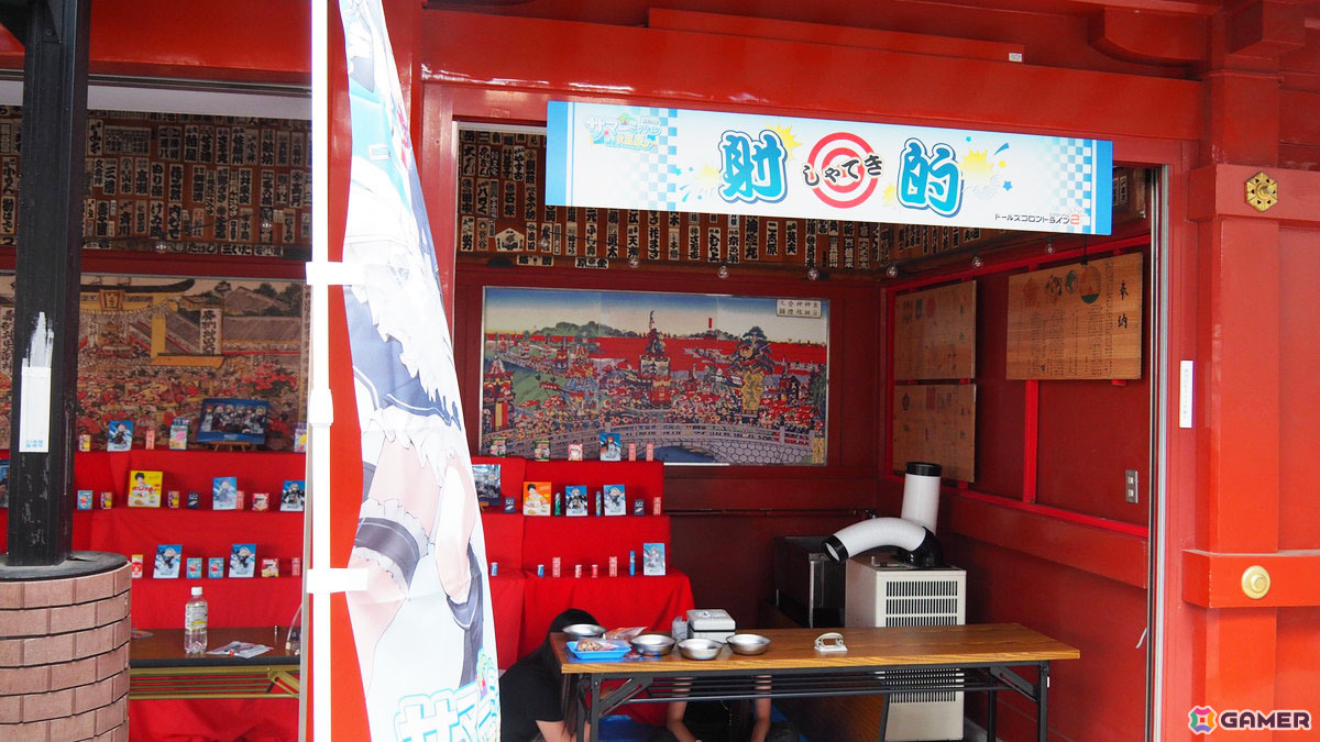 神田明神納涼祭りに「ドールズフロントライン2:エクシリウム」が出店中!キッチンカーや射的を展開、グッズ販売もの画像