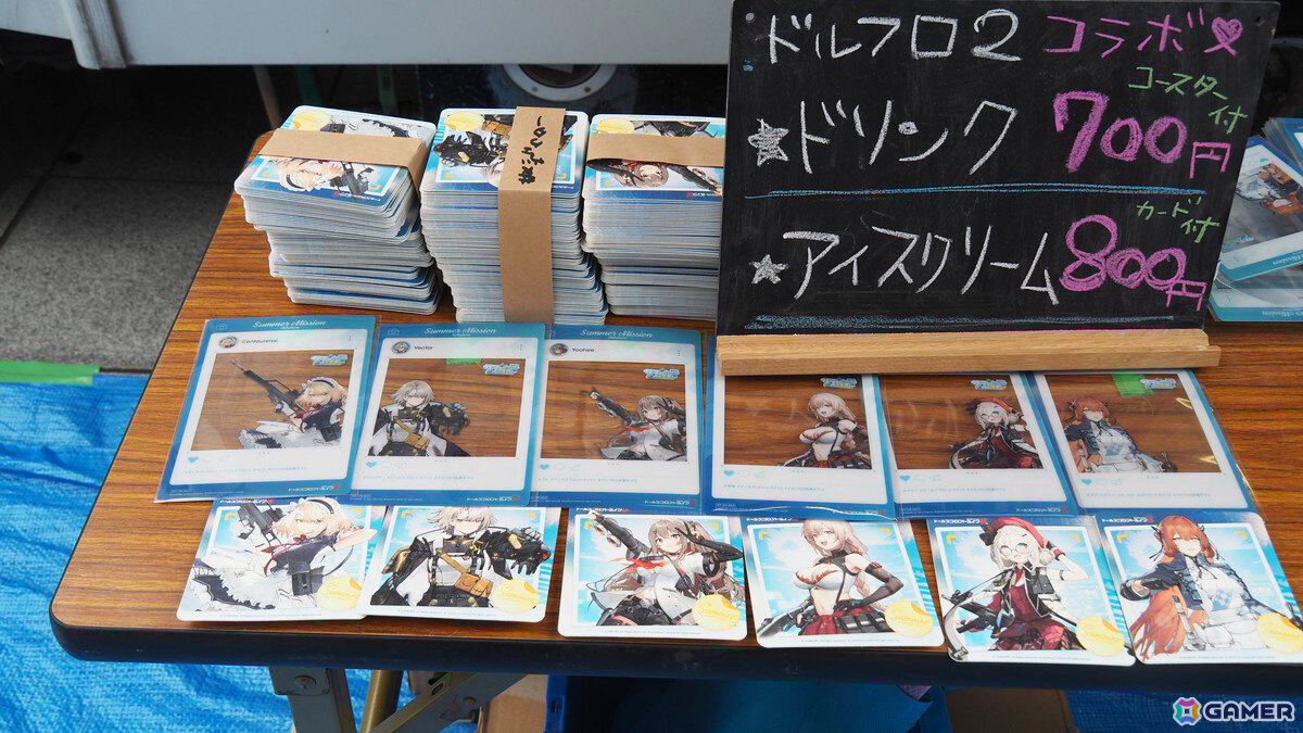 神田明神納涼祭りに「ドールズフロントライン2:エクシリウム」が出店中!キッチンカーや射的を展開、グッズ販売もの画像