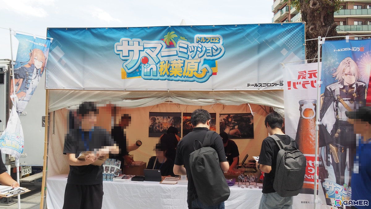 神田明神納涼祭りに「ドールズフロントライン2:エクシリウム」が出店中!キッチンカーや射的を展開、グッズ販売もの画像
