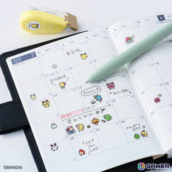 「たまごっち」のほぼ日手帳が文具といっしょに2026年版で登場!合計17種類のアイテムを展開の画像