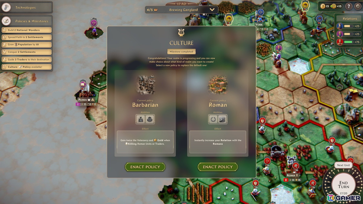 短時間で遊びやすいストラテジーゲーム「Yield! Fall of Rome」の1.0バージョンがSteamで配信！ローンチ記念で50％OFFにの画像11