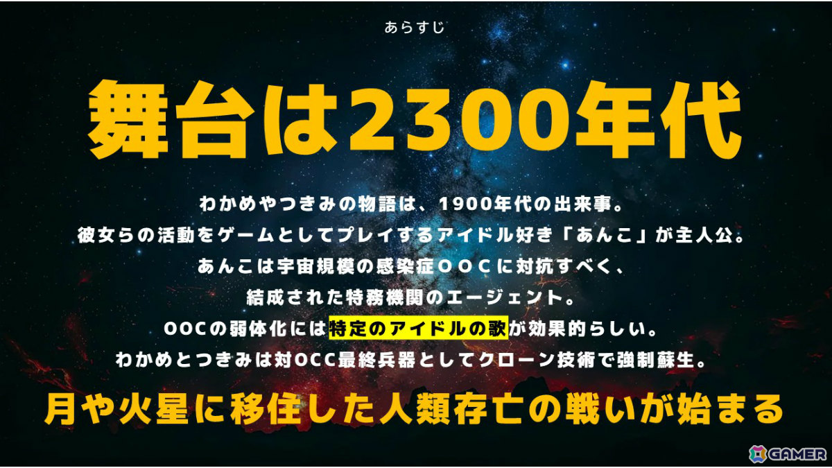 “現代の人間失格”を描くアイドル×SFビジュアルノベル「CODE:OOC」がコミケ106にてリリース!の画像