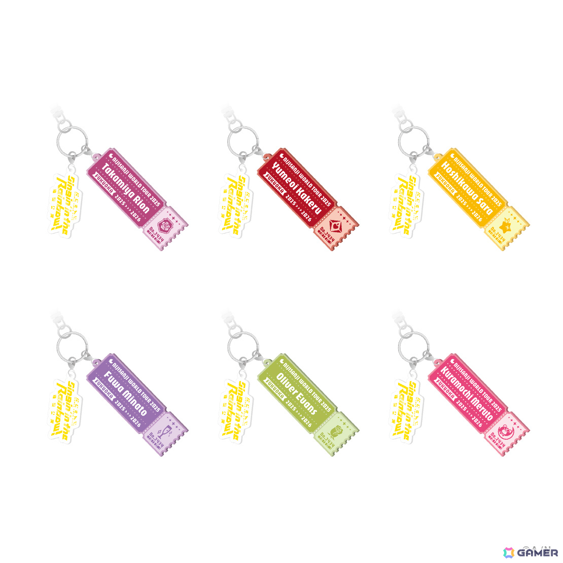 「にじさんじ WORLD TOUR 2025 Singin' in the Rainbow！」福岡公演グッズが8月13日18時より販売開始！の画像