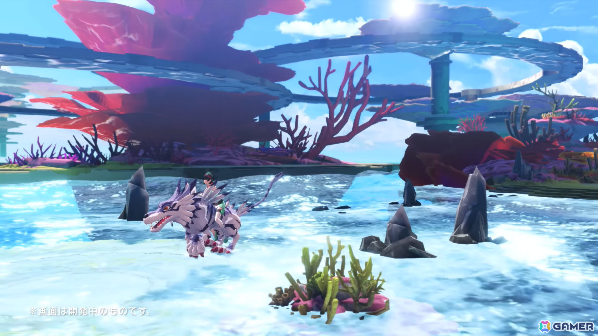 「デジモンストーリー タイムストレンジャー」デジモンに乗ってデジタルワールドを駆け巡る「デジライド」の映像が公開！の画像1