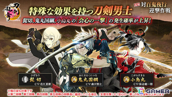 「刀剣乱舞ONLINE」イベント「対百鬼夜行迎撃作戦」が開催！迎撃Ptを集めて新刀剣男士「童子切安綱 剥落（CV：中村悠一）」を手に入れようの画像7