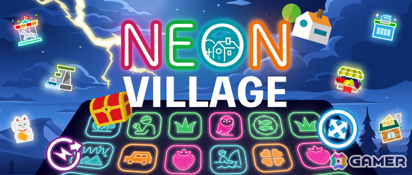 ローグライク×3マッチパズル「Neon Village」の早期アクセスが8月29日より開始！夜が続く不思議な世界で村を発展させようの画像1