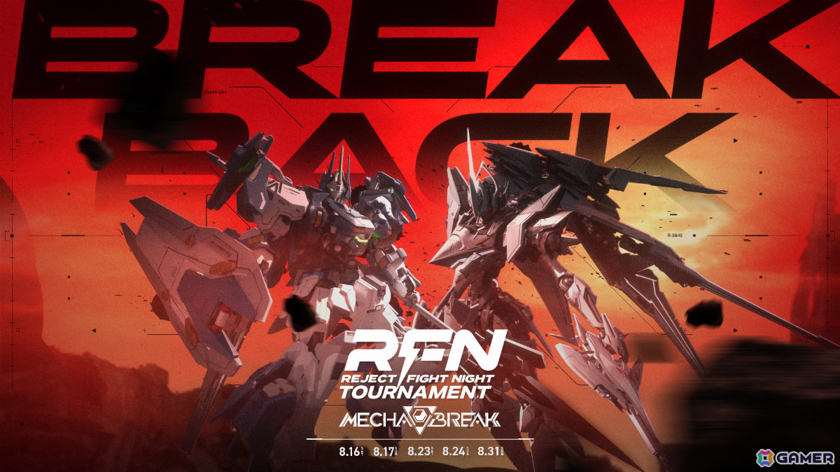 REJECTが主催する初のトーナメント大会「RFN TOURNAMENT Mecha BREAK」が8月16日より開催！の画像1