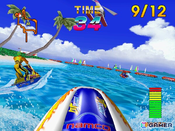 水上バイクで疾走するマリンスポーツゲーム「アクアジェット」が「アーケードアーカイブス/アーケードアーカイブス2」として8月14日に配信!の画像