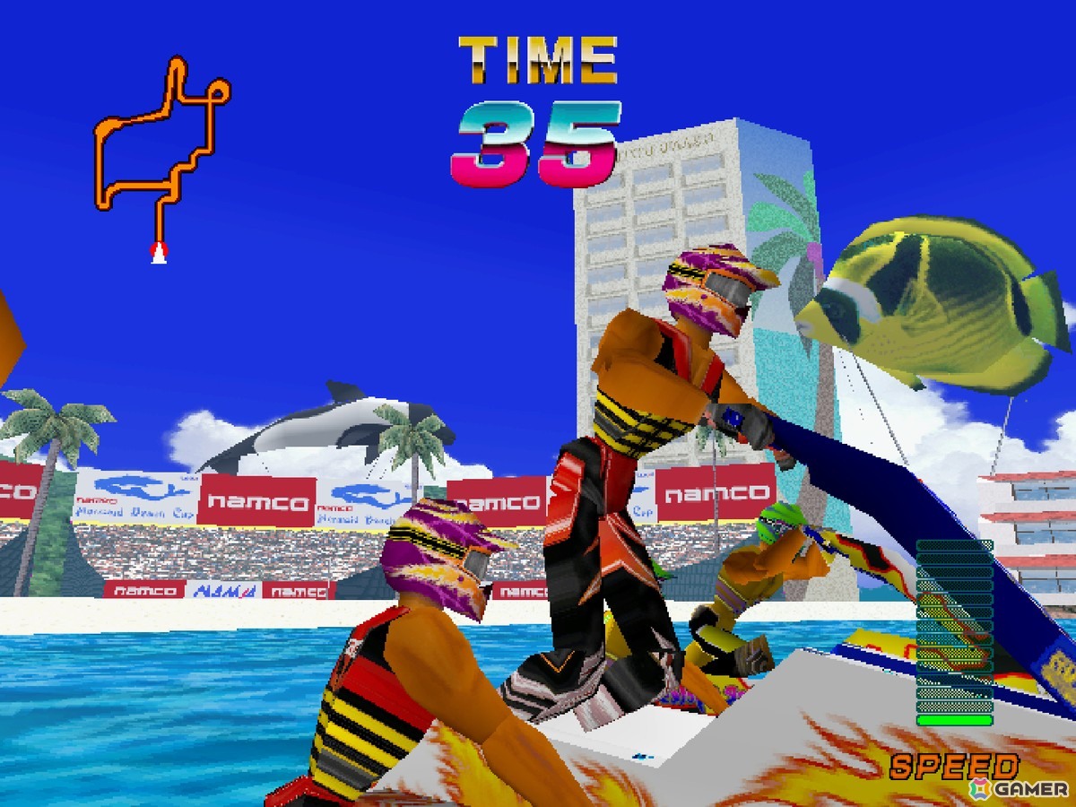 水上バイクで疾走するマリンスポーツゲーム「アクアジェット」が「アーケードアーカイブス/アーケードアーカイブス2」として8月14日に配信！の画像2