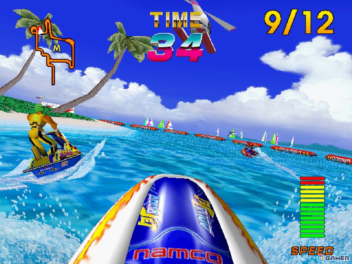 水上バイクで疾走するマリンスポーツゲーム「アクアジェット」が「アーケードアーカイブス/アーケードアーカイブス2」として8月14日に配信！の画像4