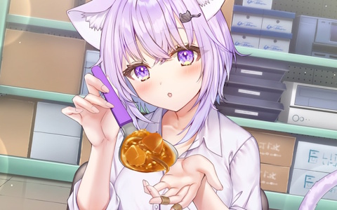 配信日未定となっていた「おかゆにゅ～～む！」Steam版が8月14日に配信決定！おかゆさんとの甘く優しい時間を楽しもう
