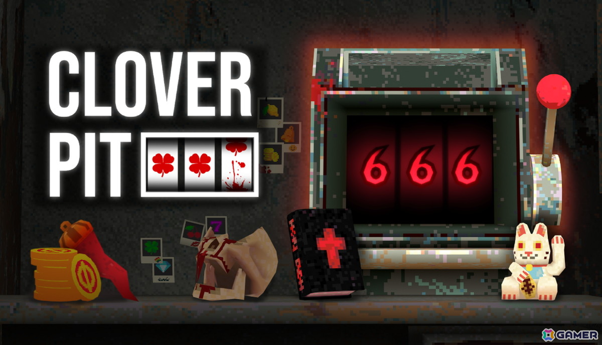 悪魔的ローグライトスロット「CloverPit」は9月3日にSteamで配信！スロットのルールを捻じ曲げて大当たりを狙えの画像