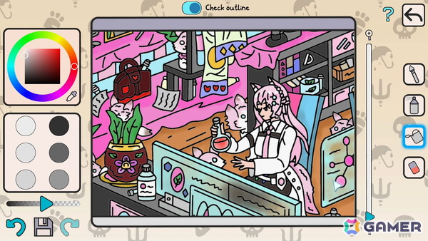 イラストに隠れたファンやアイテムを探すかくれんぼアドベンチャーゲーム「Holo Hidden」のSteamストアページが公開！「塗り絵モード」も搭載の画像8