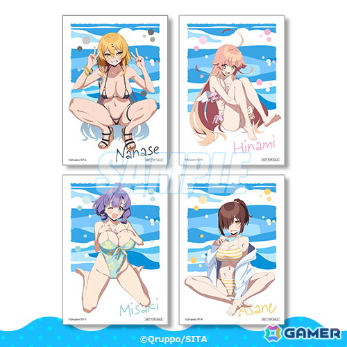 アニメ「ぬきたし THE ANIMATION」のオンラインくじが8月21日より販売！水着がテーマの描き下ろしイラストを使用したグッズがラインナップの画像14