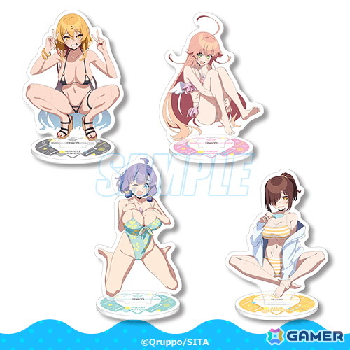 アニメ「ぬきたし THE ANIMATION」のオンラインくじが8月21日より販売!水着がテーマの描き下ろしイラストを使用したグッズがラインナップの画像