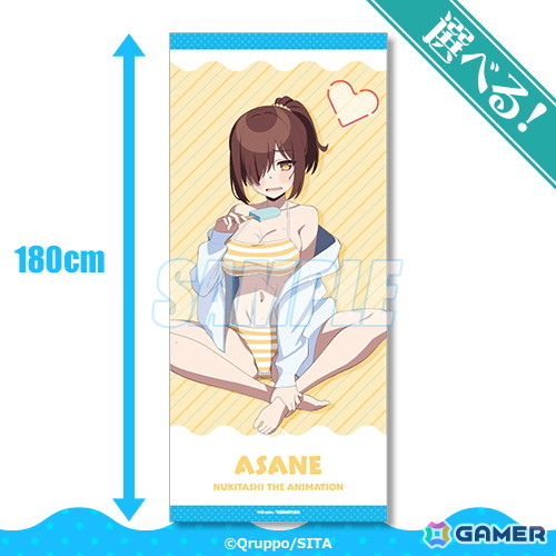 アニメ「ぬきたし THE ANIMATION」のオンラインくじが8月21日より販売!水着がテーマの描き下ろしイラストを使用したグッズがラインナップの画像