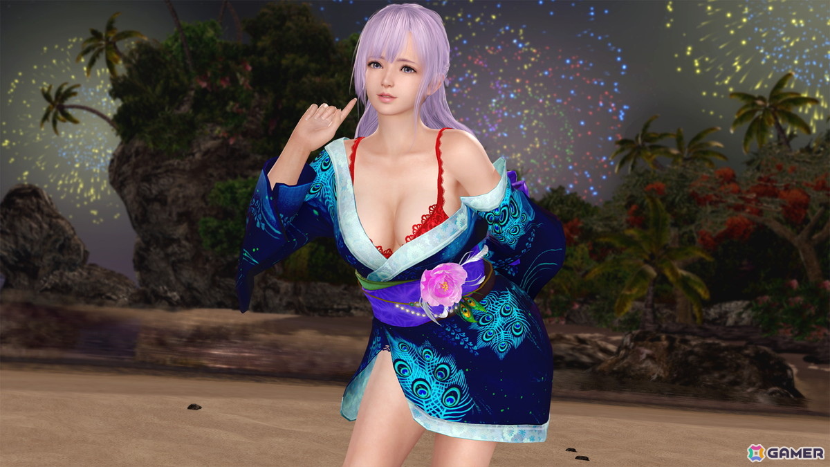 「DEAD OR ALIVE XVV」ヒョウ柄ビキニとギャル風衣装がセクシーな新水着「スクール・バイブス」が登場！なつかしコーデガチャが最大140連無料のキャンペーンもの画像14