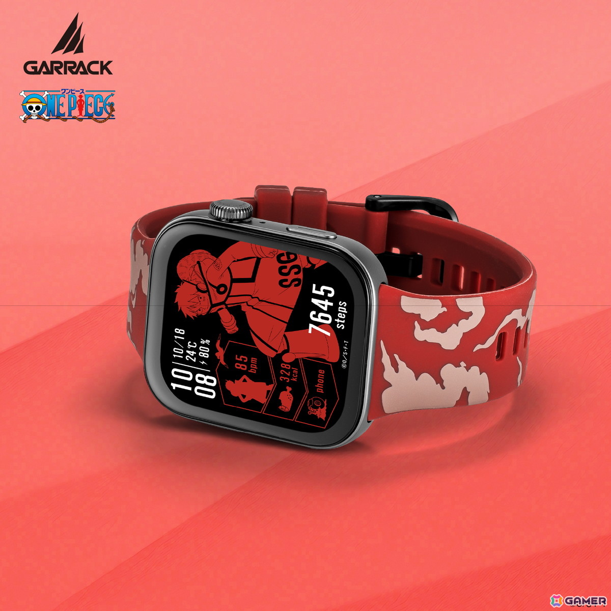 GARRACKからTVアニメ「ONE PIECE」のスマートウォッチが登場！ルフィ、ゾロ、サンジをイメージした3モデルの画像3