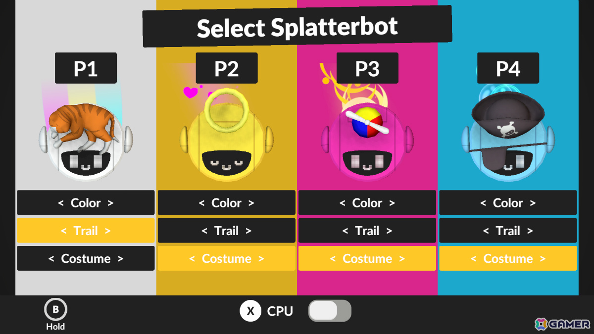 お掃除ロボが大暴れする最大4人のパーティーゲーム「スプラターボット」が9月4日にリリース！勝つのは最高に“散らかした”者の画像4