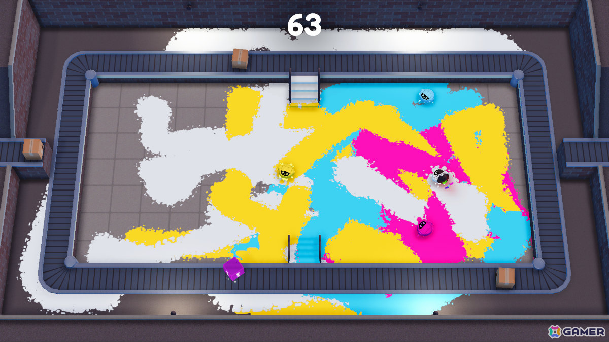 お掃除ロボが大暴れする最大4人のパーティーゲーム「スプラターボット」が9月4日にリリース！勝つのは最高に“散らかした”者の画像6