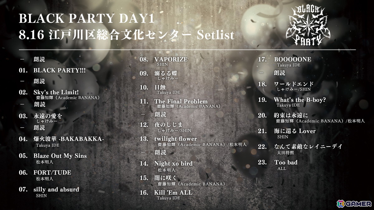 「ブラスタ」6周年記念イベント「BLACK PARTY」のオフィシャルレポートが公開!声優、シンガー/MC、ダンサーがパフォーマンスの画像
