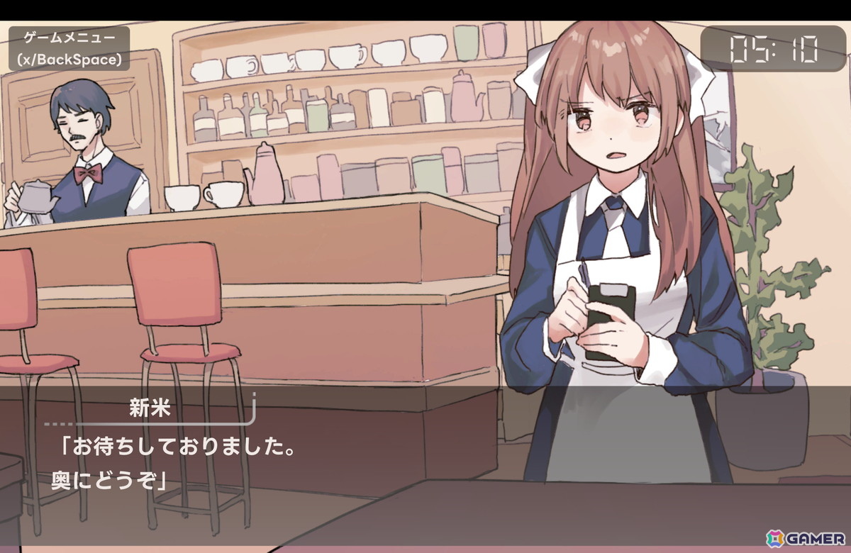 どんな注文も“合言葉”扱いされてしまう1周5分のマルチエンドADV「アイアイ喫茶店」がSteamで8月29日に配信！の画像