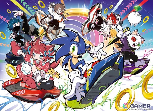 「ソニックレーシング クロスワールド」とプロゲーミングチーム「Crazy Raccoon」のコラボが決定！書き下ろし楽曲やステッカーがゲーム内に登場の画像1