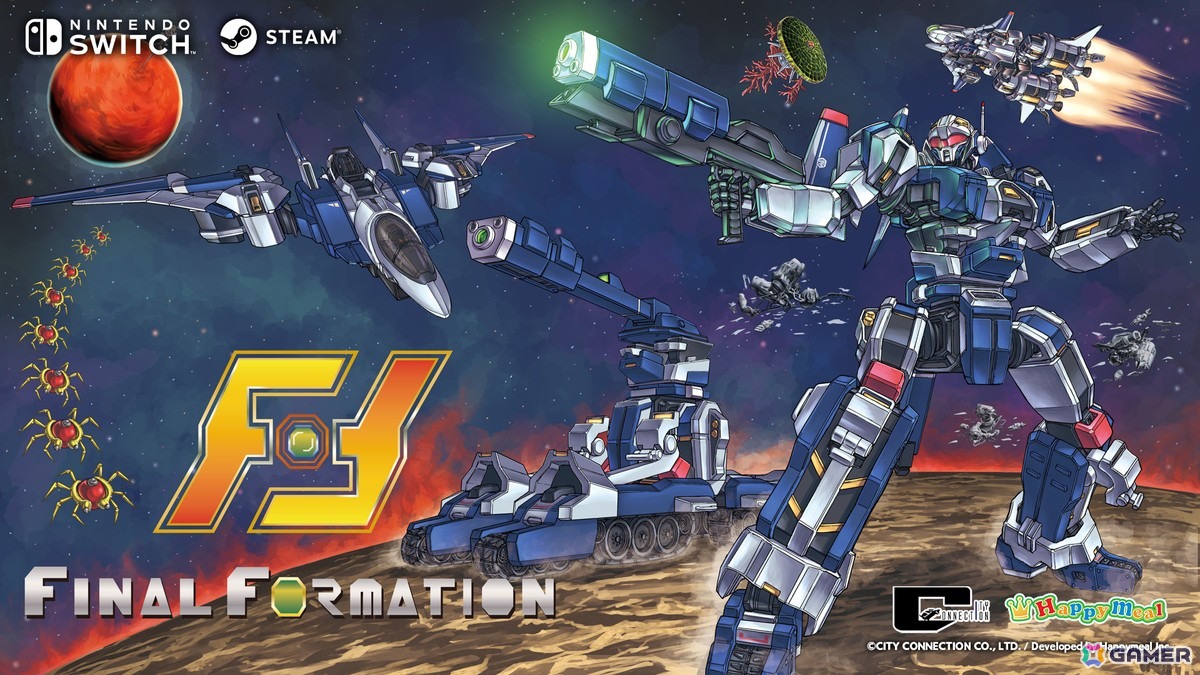 ジャレコの「フォーメーションZ」を原案とした合体×変形で戦うフリー