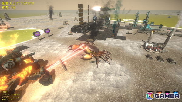 巨大ガ二となって宇宙で大暴れする3Dアクションゲーム「The Giant Crab in Space」がSteamにて配信!の画像