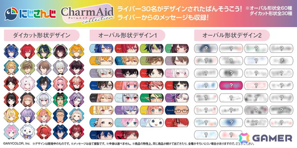 にじさんじの食玩・日用雑貨がバンダイから12月より順次発売！食玩ウエハースやマスコット入り入浴剤、絆創膏が登場の画像5